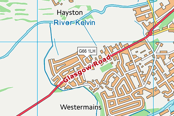 G66 1LH map - OS VectorMap District (Ordnance Survey)