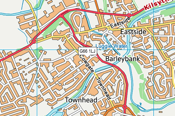 G66 1LJ map - OS VectorMap District (Ordnance Survey) G66 1LJ map - OS VectorMap District (Ordnance Survey)