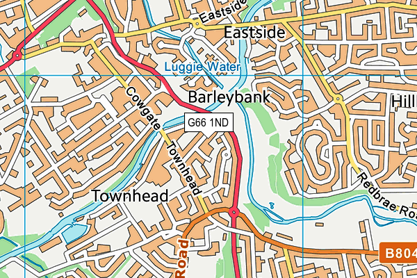 G66 1ND map - OS VectorMap District (Ordnance Survey)