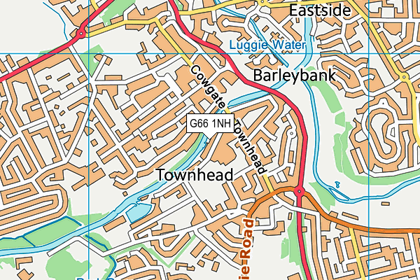 G66 1NH map - OS VectorMap District (Ordnance Survey)