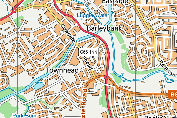 G66 1NN map - OS VectorMap District (Ordnance Survey)
