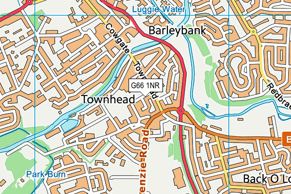 G66 1NR map - OS VectorMap District (Ordnance Survey)