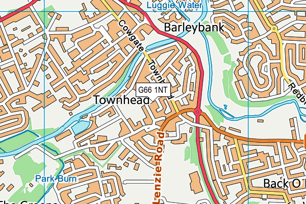 G66 1NT map - OS VectorMap District (Ordnance Survey)