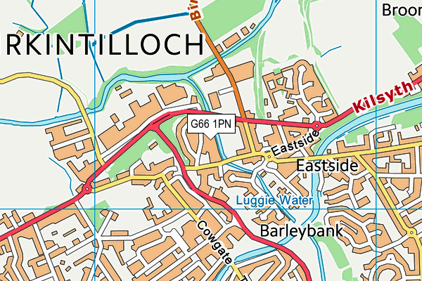 G66 1PN map - OS VectorMap District (Ordnance Survey)