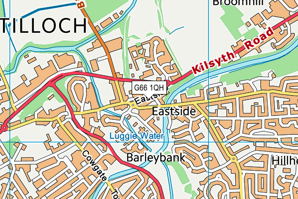 G66 1QH map - OS VectorMap District (Ordnance Survey) G66 1QH map - OS VectorMap District (Ordnance Survey)