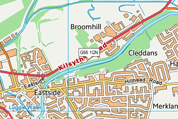 G66 1QN map - OS VectorMap District (Ordnance Survey)