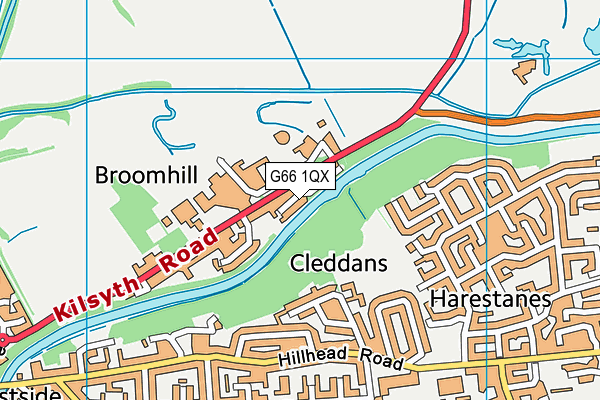 G66 1QX map - OS VectorMap District (Ordnance Survey) G66 1QX map - OS VectorMap District (Ordnance Survey)