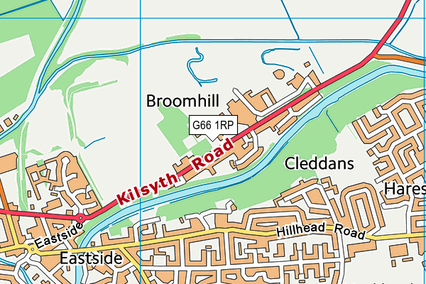G66 1RP map - OS VectorMap District (Ordnance Survey)