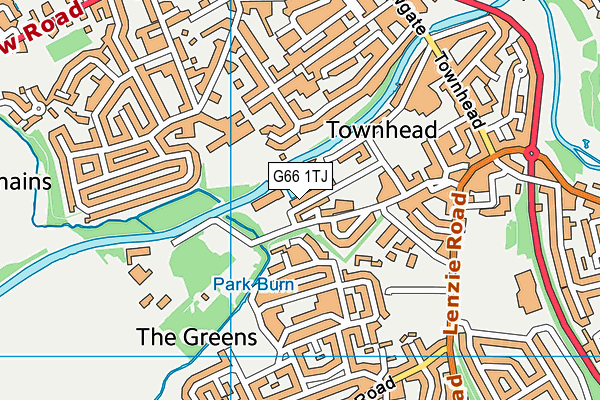 G66 1TJ map - OS VectorMap District (Ordnance Survey) G66 1TJ map - OS VectorMap District (Ordnance Survey)