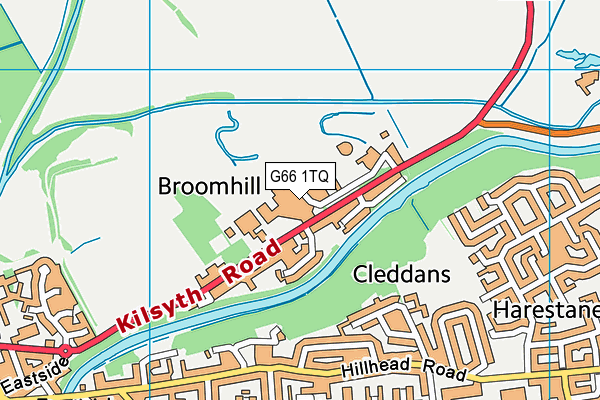 G66 1TQ map - OS VectorMap District (Ordnance Survey) G66 1TQ map - OS VectorMap District (Ordnance Survey)