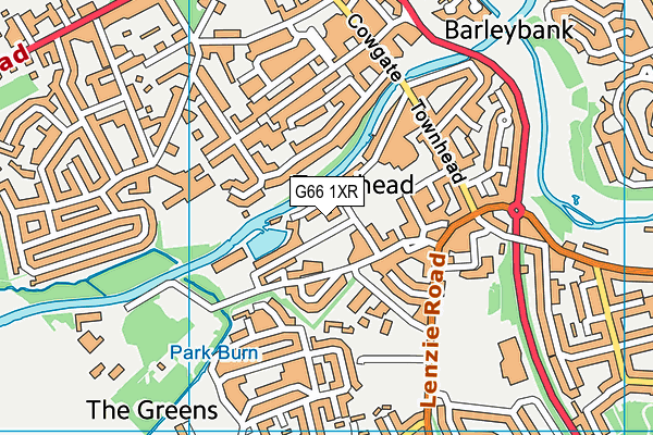 G66 1XR map - OS VectorMap District (Ordnance Survey) G66 1XR map - OS VectorMap District (Ordnance Survey)
