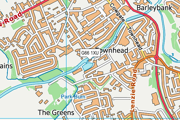 G66 1XU map - OS VectorMap District (Ordnance Survey) G66 1XU map - OS VectorMap District (Ordnance Survey)