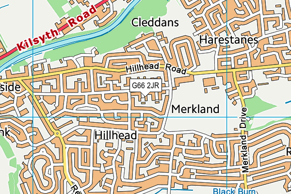 G66 2JR map - OS VectorMap District (Ordnance Survey) G66 2JR map - OS VectorMap District (Ordnance Survey)