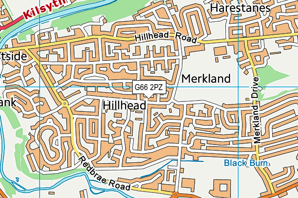 G66 2PZ map - OS VectorMap District (Ordnance Survey) G66 2PZ map - OS VectorMap District (Ordnance Survey)