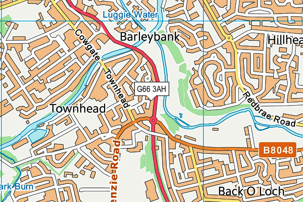 G66 3AH map - OS VectorMap District (Ordnance Survey)
