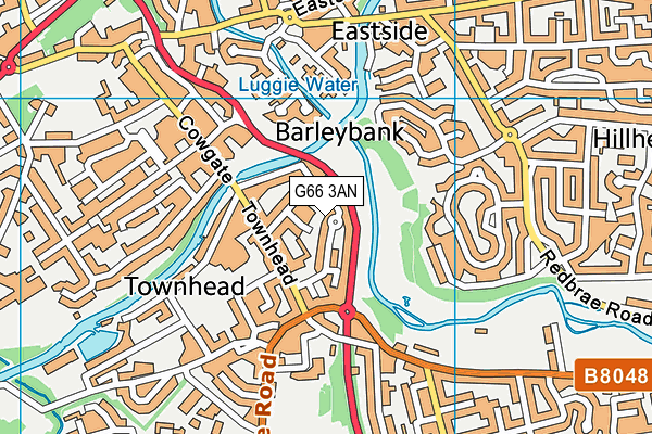 G66 3AN map - OS VectorMap District (Ordnance Survey)
