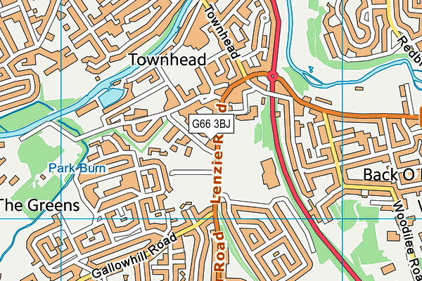 G66 3BJ map - OS VectorMap District (Ordnance Survey) G66 3BJ map - OS VectorMap District (Ordnance Survey)