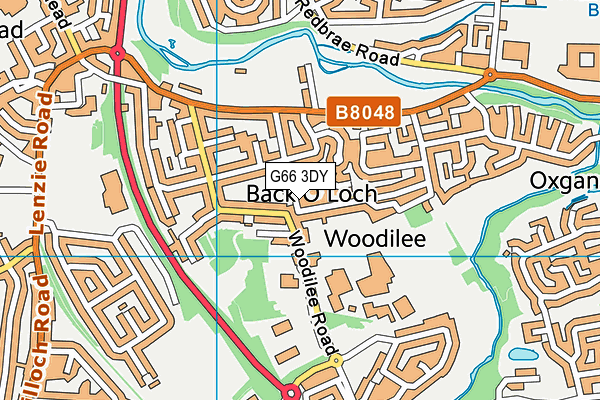 G66 3DY map - OS VectorMap District (Ordnance Survey)