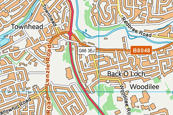 G66 3EJ map - OS VectorMap District (Ordnance Survey)