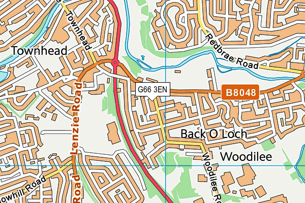 G66 3EN map - OS VectorMap District (Ordnance Survey)