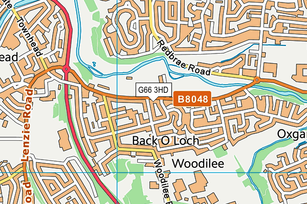 G66 3HD map - OS VectorMap District (Ordnance Survey)