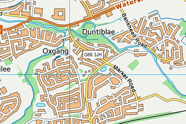 G66 3JH map - OS VectorMap District (Ordnance Survey)