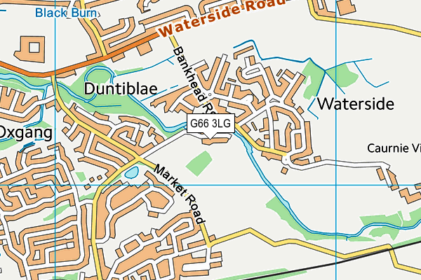 G66 3LG map - OS VectorMap District (Ordnance Survey)