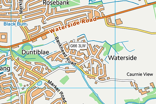 G66 3LW map - OS VectorMap District (Ordnance Survey) G66 3LW map - OS VectorMap District (Ordnance Survey)