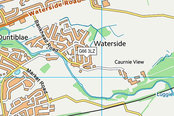 G66 3LZ map - OS VectorMap District (Ordnance Survey)