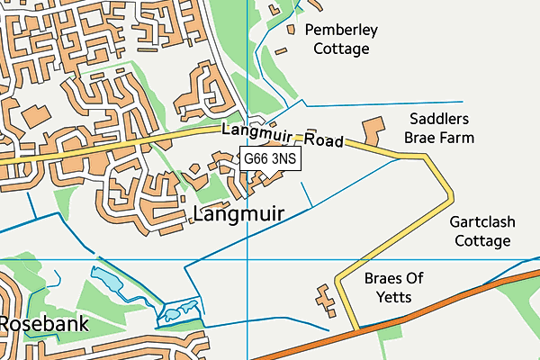 G66 3NS map - OS VectorMap District (Ordnance Survey)
