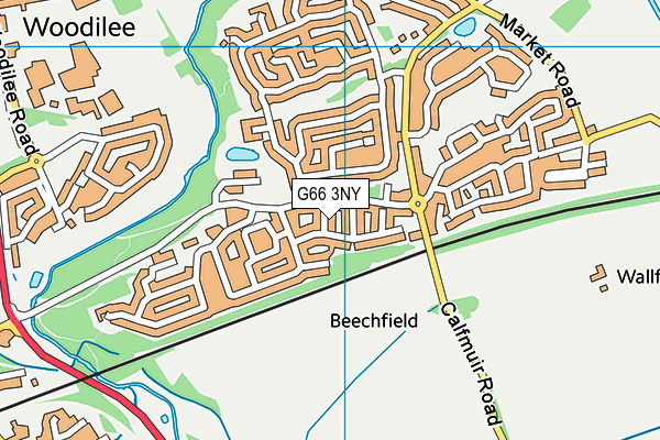 G66 3NY map - OS VectorMap District (Ordnance Survey)