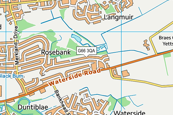G66 3QA map - OS VectorMap District (Ordnance Survey) G66 3QA map - OS VectorMap District (Ordnance Survey)