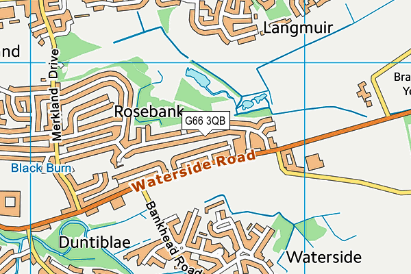 G66 3QB map - OS VectorMap District (Ordnance Survey)