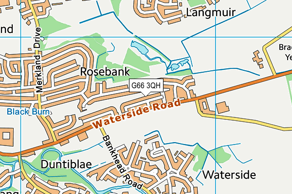 G66 3QH map - OS VectorMap District (Ordnance Survey) G66 3QH map - OS VectorMap District (Ordnance Survey)