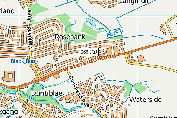 G66 3QJ map - OS VectorMap District (Ordnance Survey) G66 3QJ map - OS VectorMap District (Ordnance Survey)
