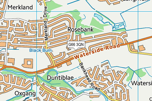 G66 3QN map - OS VectorMap District (Ordnance Survey) G66 3QN map - OS VectorMap District (Ordnance Survey)