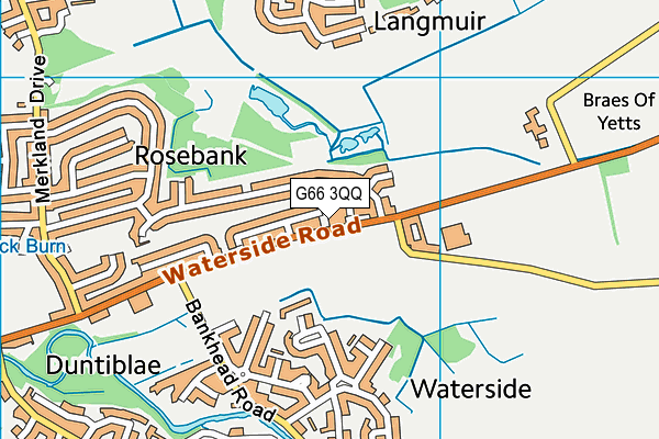 G66 3QQ map - OS VectorMap District (Ordnance Survey) G66 3QQ map - OS VectorMap District (Ordnance Survey)