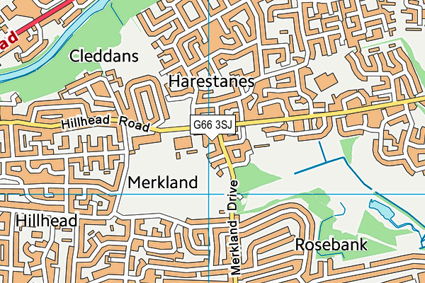 G66 3SJ map - OS VectorMap District (Ordnance Survey) G66 3SJ map - OS VectorMap District (Ordnance Survey)