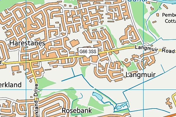 G66 3SS map - OS VectorMap District (Ordnance Survey) G66 3SS map - OS VectorMap District (Ordnance Survey)