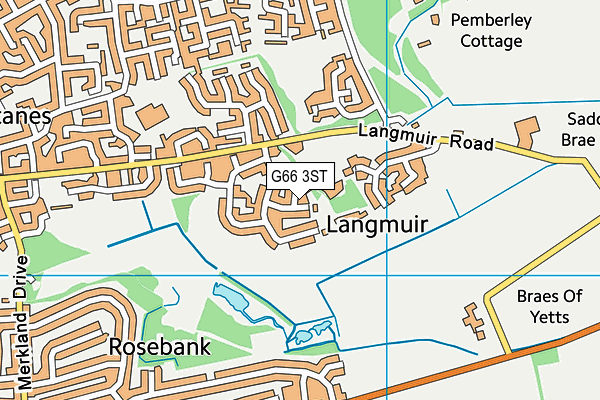 G66 3ST map - OS VectorMap District (Ordnance Survey)