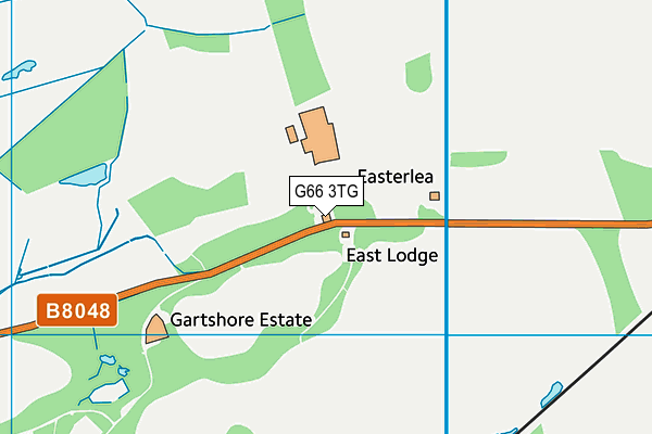 G66 3TG map - OS VectorMap District (Ordnance Survey)