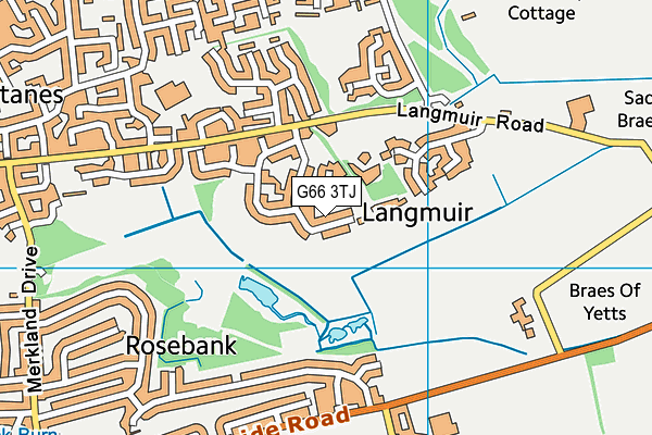 G66 3TJ map - OS VectorMap District (Ordnance Survey) G66 3TJ map - OS VectorMap District (Ordnance Survey)