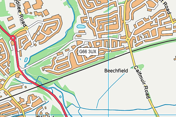 G66 3UX map - OS VectorMap District (Ordnance Survey) G66 3UX map - OS VectorMap District (Ordnance Survey)