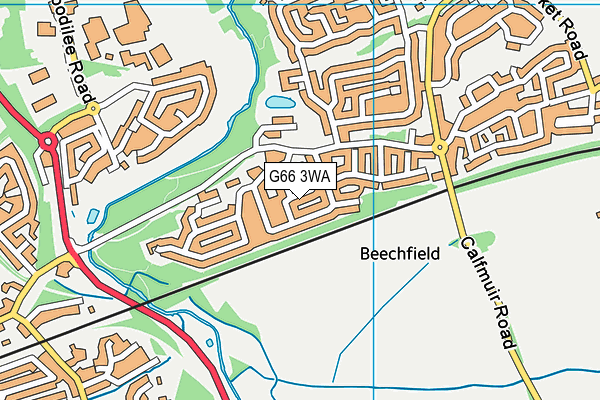 G66 3WA map - OS VectorMap District (Ordnance Survey) G66 3WA map - OS VectorMap District (Ordnance Survey)