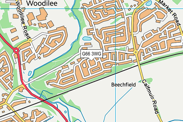 G66 3WG map - OS VectorMap District (Ordnance Survey) G66 3WG map - OS VectorMap District (Ordnance Survey)