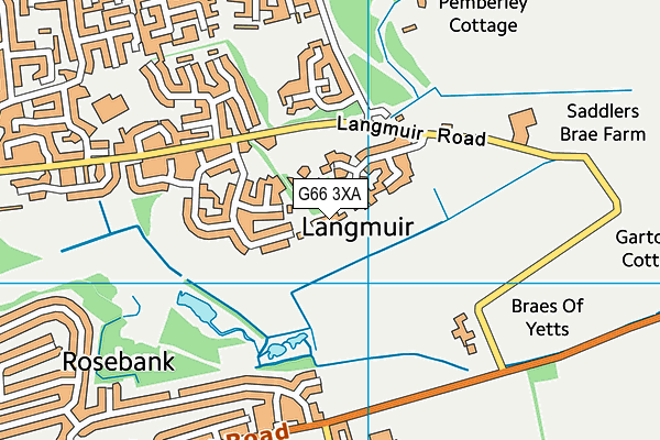 G66 3XA map - OS VectorMap District (Ordnance Survey) G66 3XA map - OS VectorMap District (Ordnance Survey)