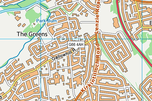 G66 4AH map - OS VectorMap District (Ordnance Survey) G66 4AH map - OS VectorMap District (Ordnance Survey)
