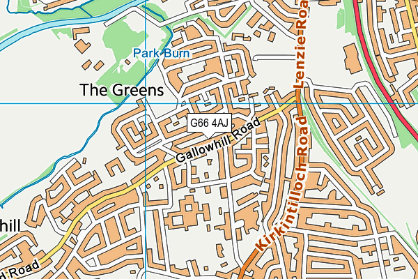 G66 4AJ map - OS VectorMap District (Ordnance Survey)