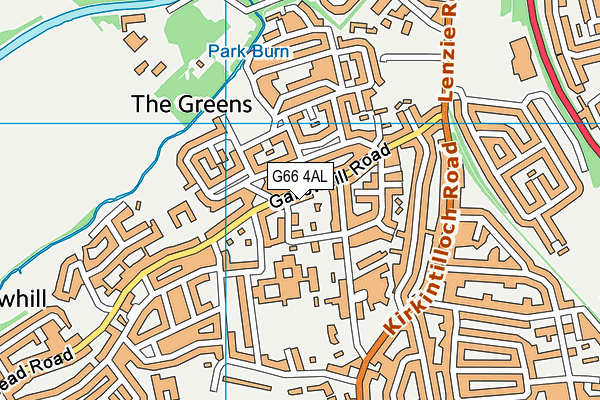 G66 4AL map - OS VectorMap District (Ordnance Survey) G66 4AL map - OS VectorMap District (Ordnance Survey)
