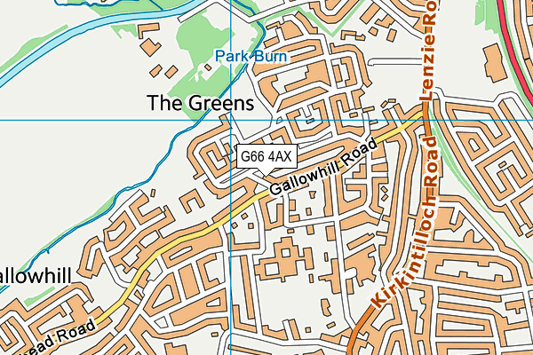 G66 4AX map - OS VectorMap District (Ordnance Survey) G66 4AX map - OS VectorMap District (Ordnance Survey)